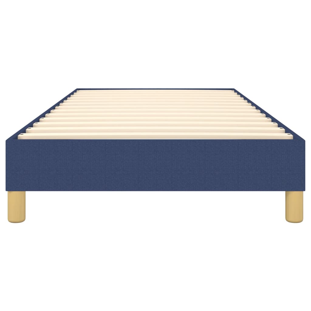 Boxspring sengeramme 90x200 cm stof blå