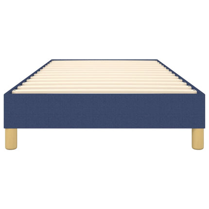 Boxspring sengeramme 90x200 cm stof blå