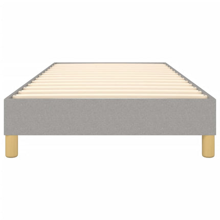 Boxspring sengeramme Lysegrå 100x200 cm Stof