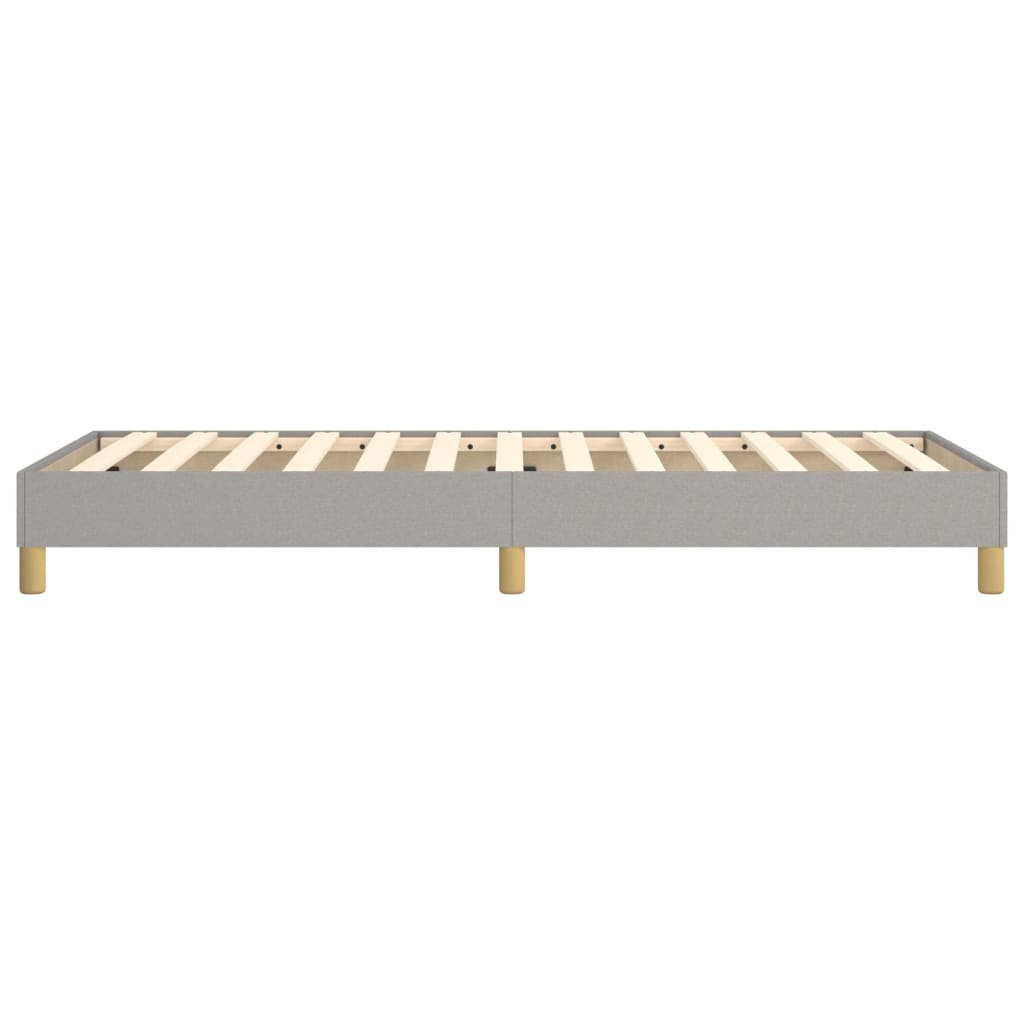 Boxspring sengeramme Lysegrå 100x200 cm Stof