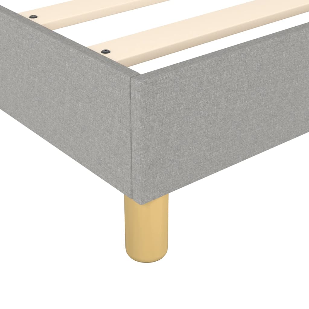 Boxspring sengeramme Lysegrå 100x200 cm Stof