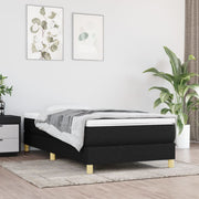 Boxspring sengeramme Sort 100x200 cm Stof