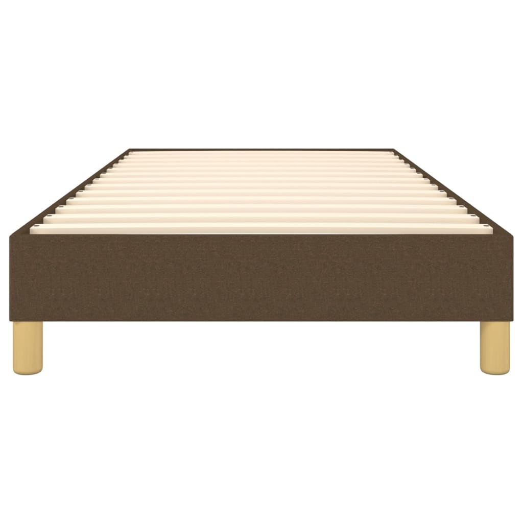 Boxspring sengeramme Mørkebrun 100x200 cm Stof