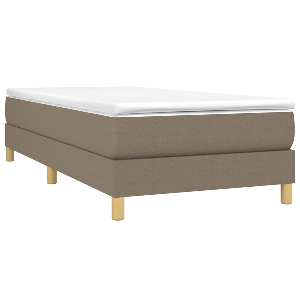 Boxspring sengeramme Taupe 100x200 cm Stof
