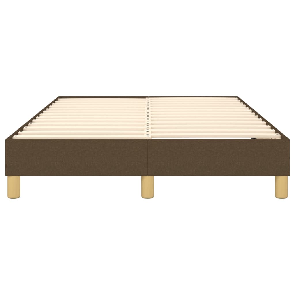 Boxspring sengeramme Mørkebrun 120x200 cm Stof