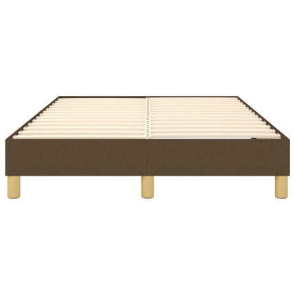 Boxspring sengeramme Mørkebrun 120x200 cm Stof