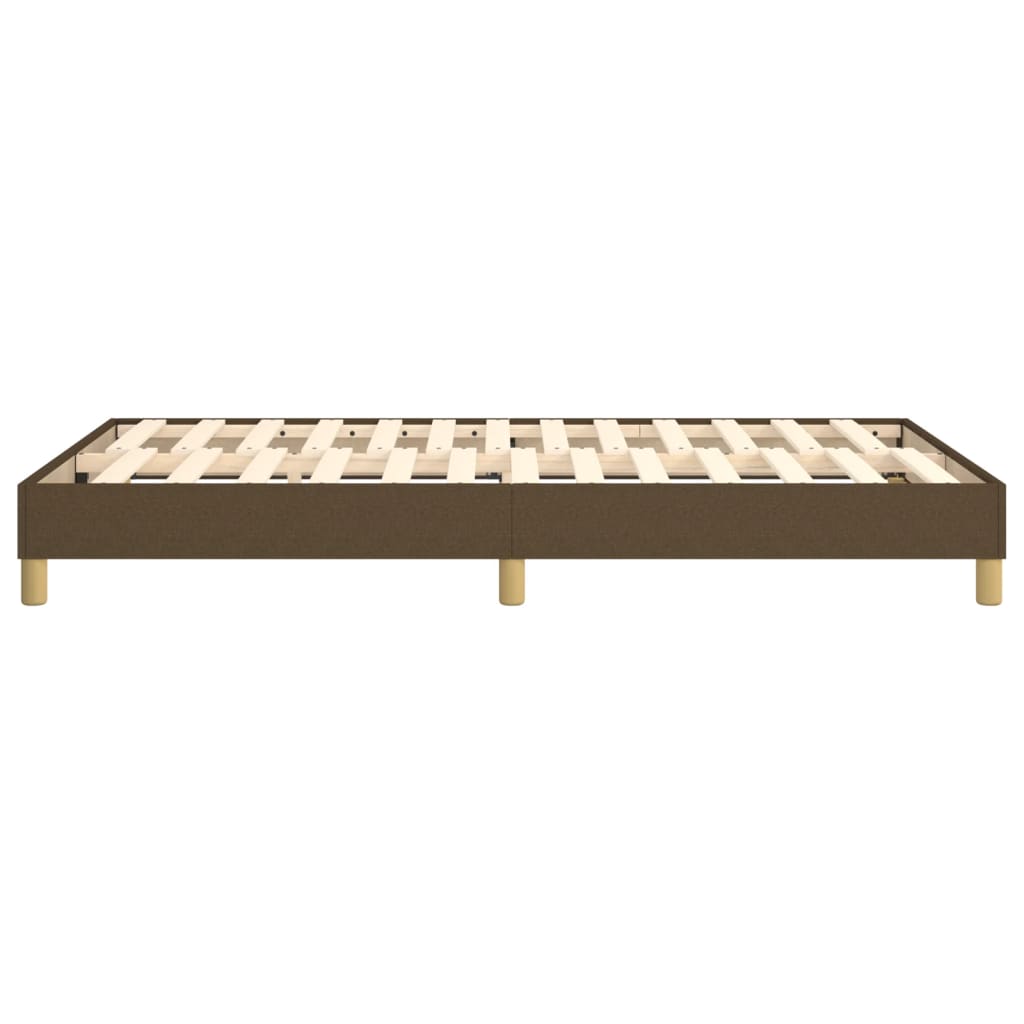 Boxspring sengeramme Mørkebrun 120x200 cm Stof