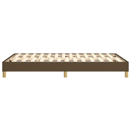 Boxspring sengeramme Mørkebrun 120x200 cm Stof