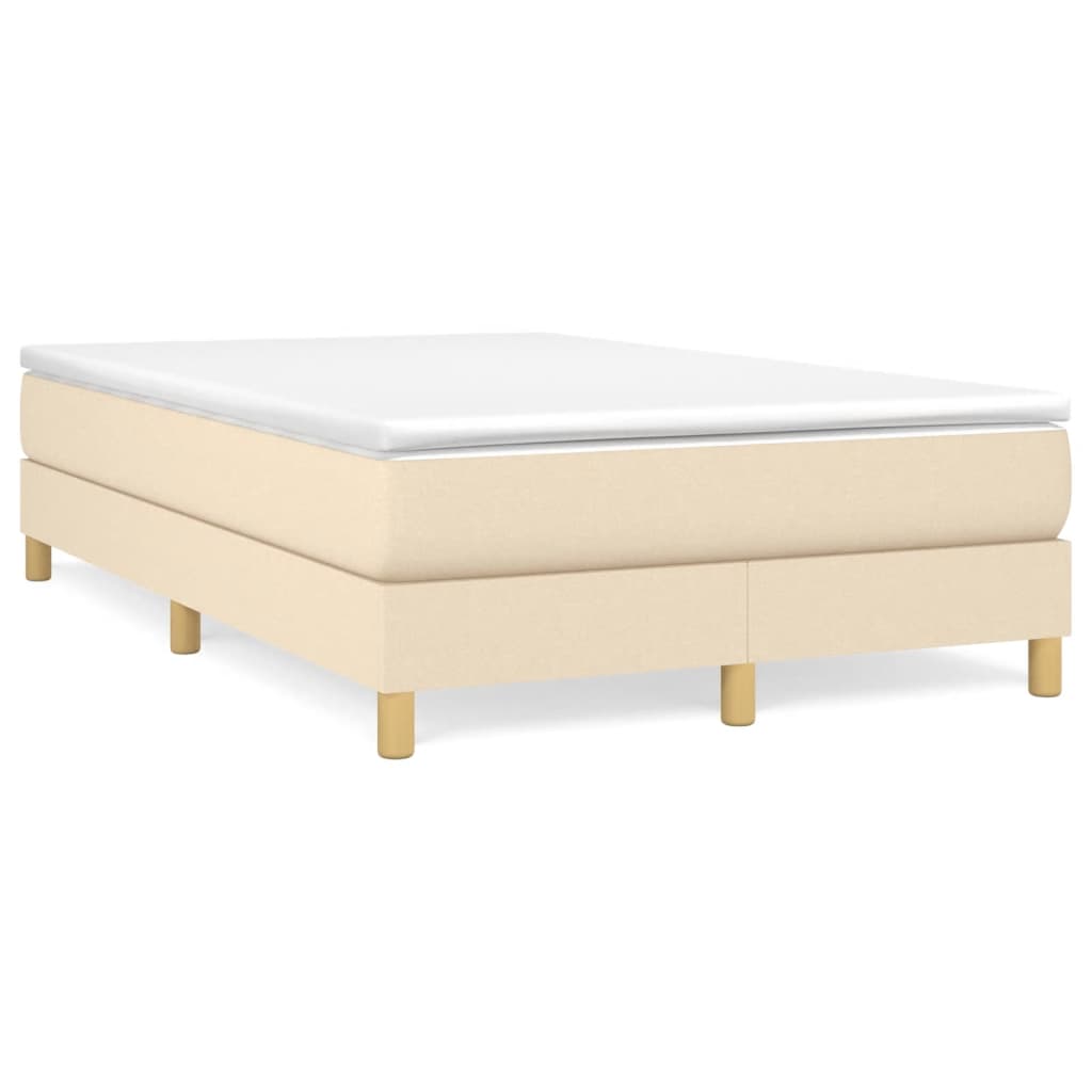 Boxspring sengeramme Creme 120x200 cm Stof