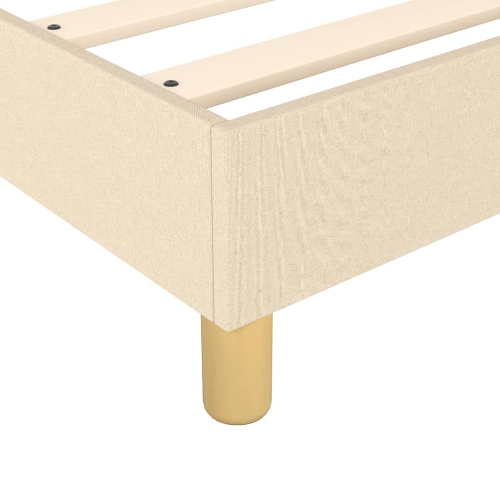 Boxspring sengeramme Creme 120x200 cm Stof