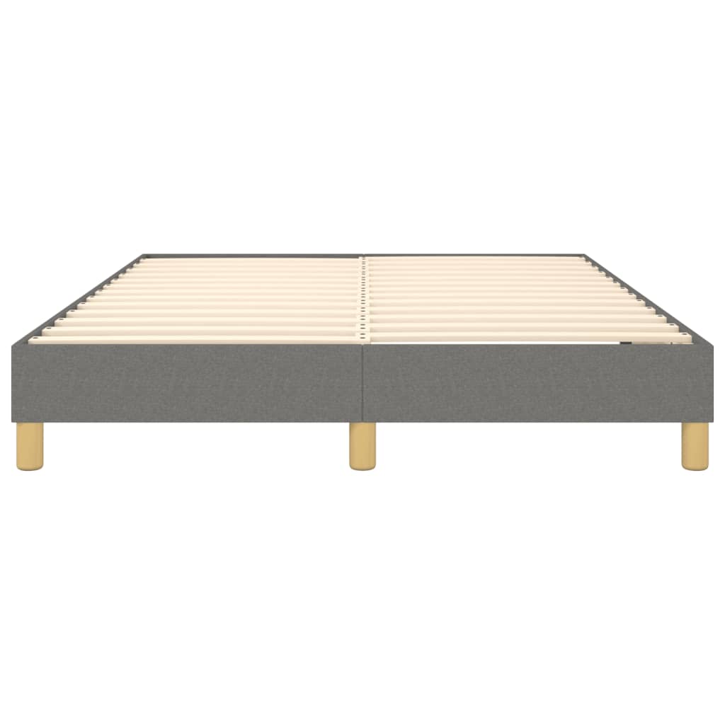 Boxspring sengeramme 140x190 cm stof mørkegrå