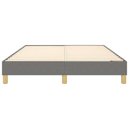 Boxspring sengeramme 140x190 cm stof mørkegrå