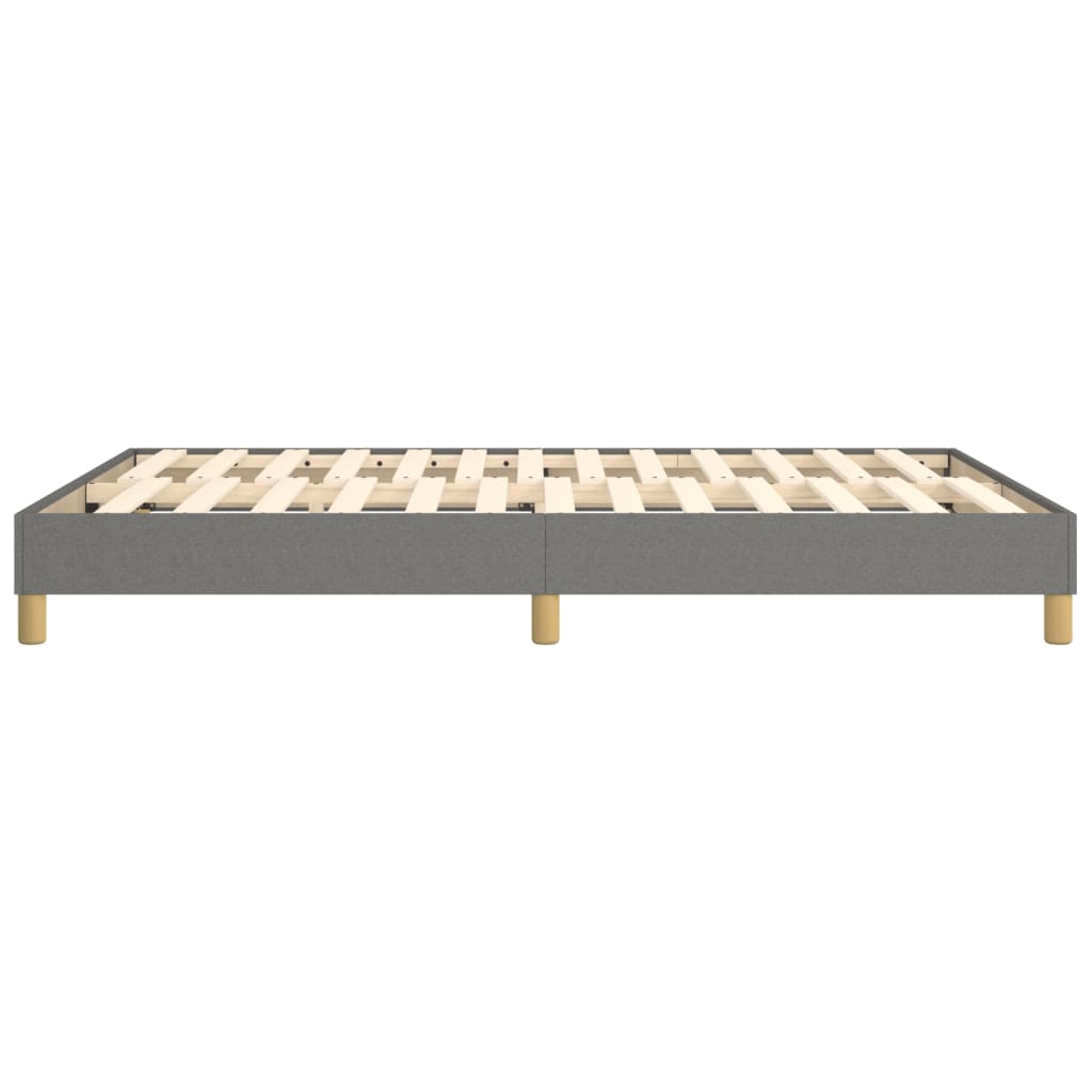 Boxspring sengeramme 140x190 cm stof mørkegrå