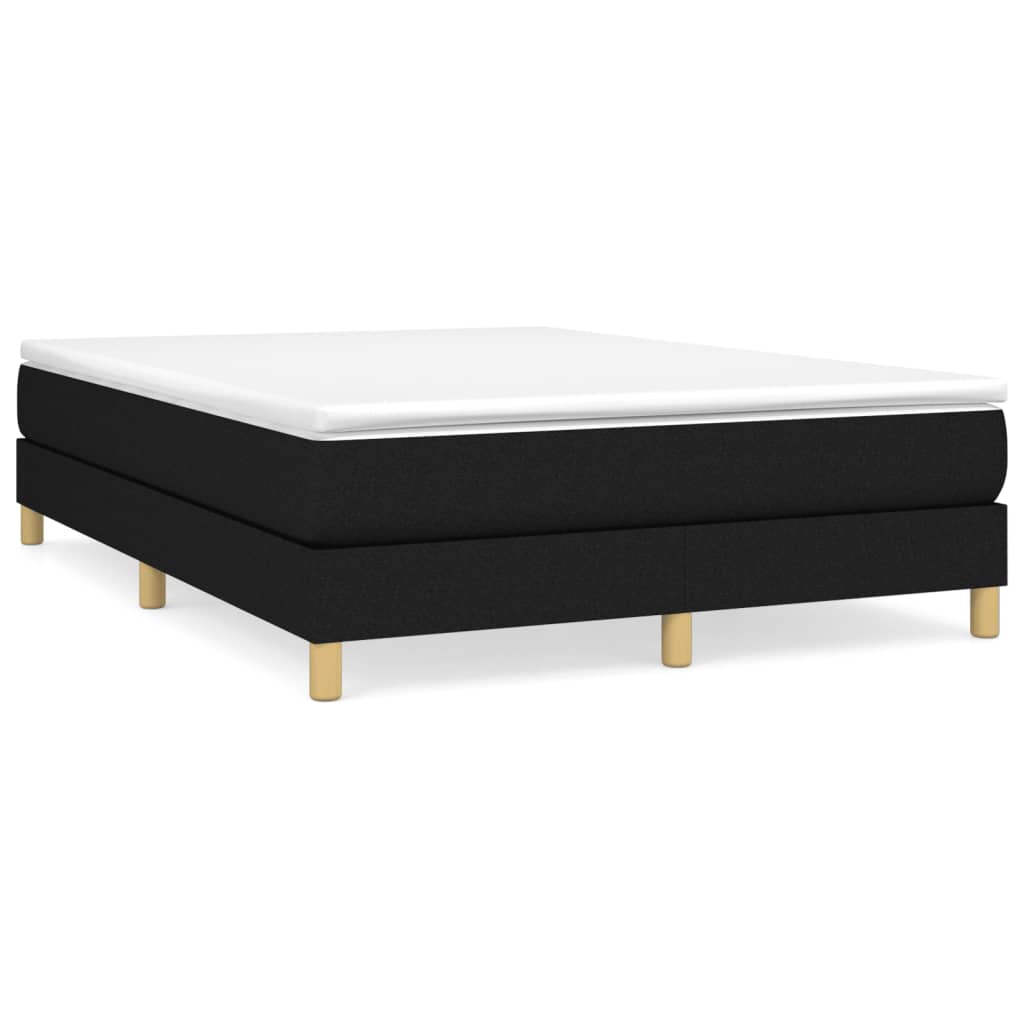 Boxspring sengeramme 140x190 cm stof sort