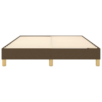 Boxspring sengeramme 140x190 cm stof mørkebrun