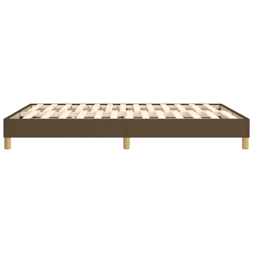 Boxspring sengeramme 140x190 cm stof mørkebrun