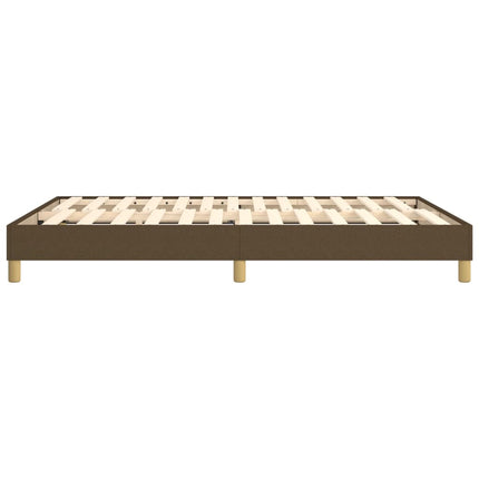 Boxspring sengeramme 140x190 cm stof mørkebrun