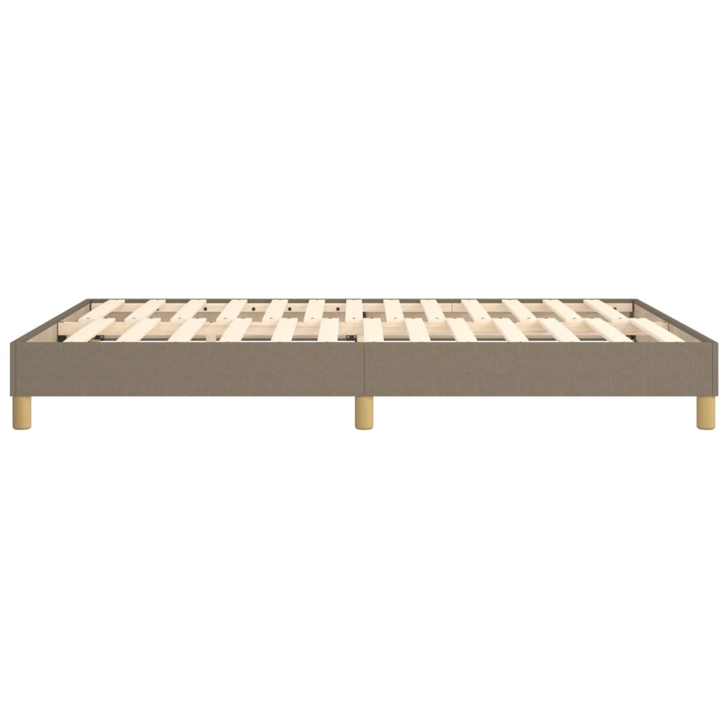 Boxspring sengeramme 140x190 cm stof gråbrun