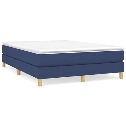 Boxspring sengeramme 140x190 cm stof blå