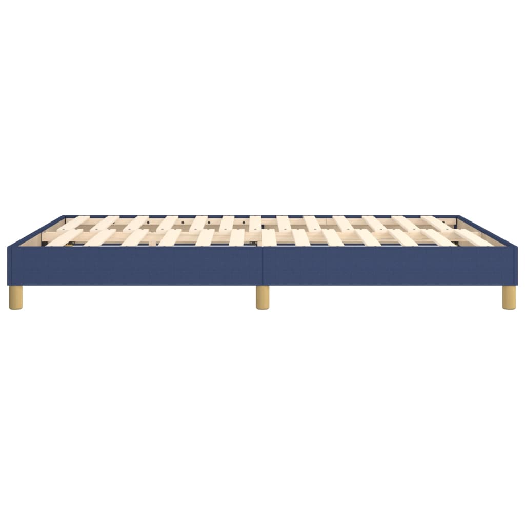 Boxspring sengeramme 140x190 cm stof blå