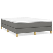 Boxspring sengeramme 140x200 cm stof mørkegrå