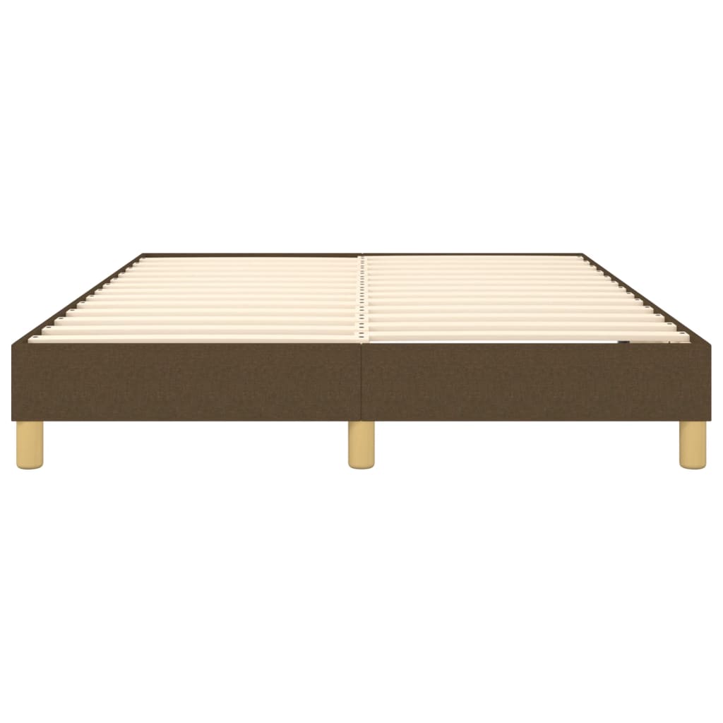 Boxspring sengeramme 140x200 cm stof mørkebrun