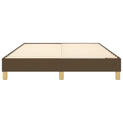 Boxspring sengeramme 140x200 cm stof mørkebrun