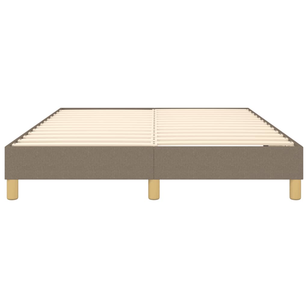 Boxspring sengeramme 140x200 cm stof gråbrun