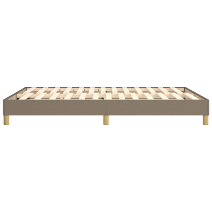 Boxspring sengeramme 140x200 cm stof gråbrun
