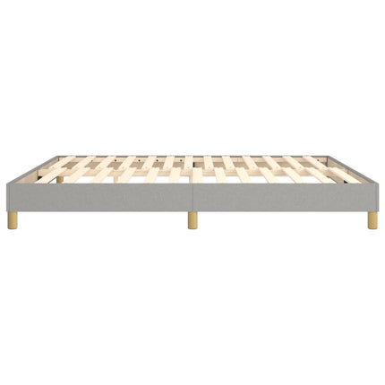 Boxspring sengeramme 160x200 cm stof lysegrå