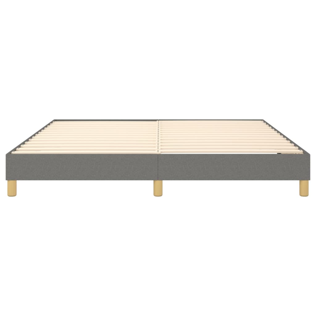 Boxspring sengeramme 160x200 cm stof mørkegrå