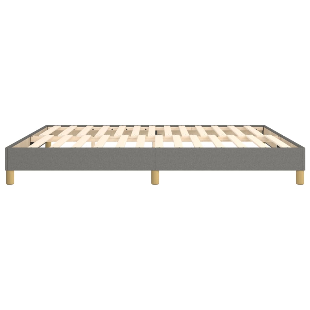 Boxspring sengeramme 160x200 cm stof mørkegrå