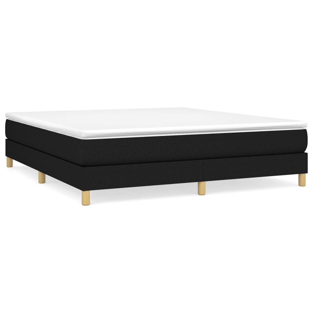 Boxspring sengeramme 160x200 cm stof sort