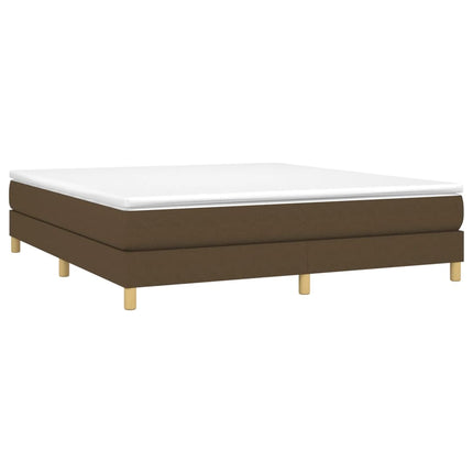 Boxspring sengeramme 160x200 cm stof mørkebrun