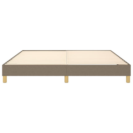 Boxspring sengeramme 160x200 cm stof gråbrun