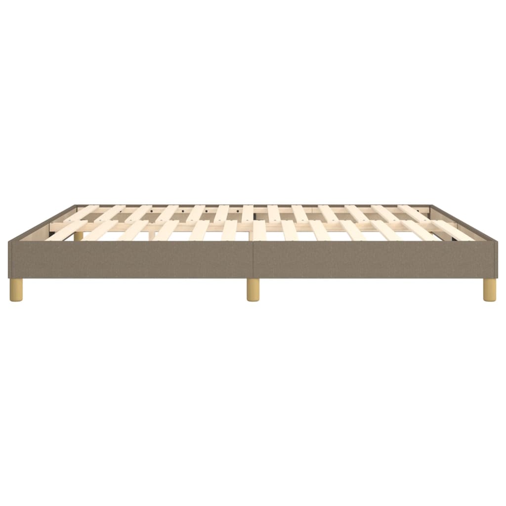 Boxspring sengeramme 160x200 cm stof gråbrun