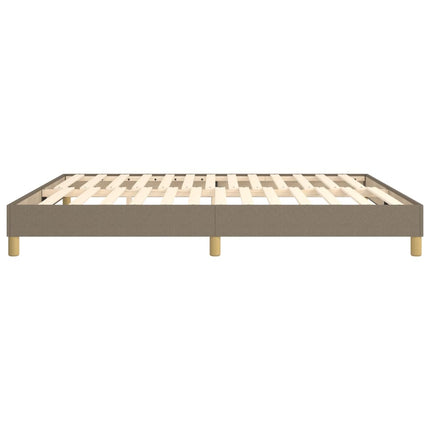 Boxspring sengeramme 160x200 cm stof gråbrun