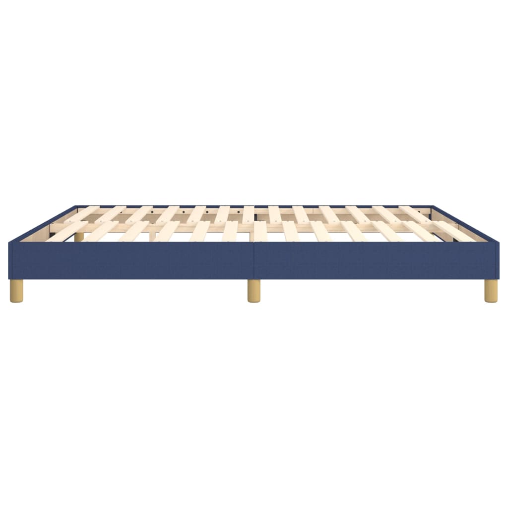 Boxspring sengeramme 160x200 cm stof blå