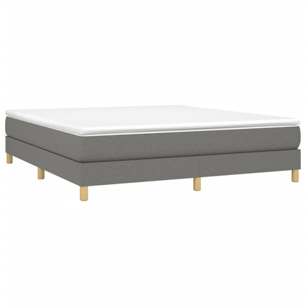Boxspring sengeramme 180x200 cm stof mørkegrå