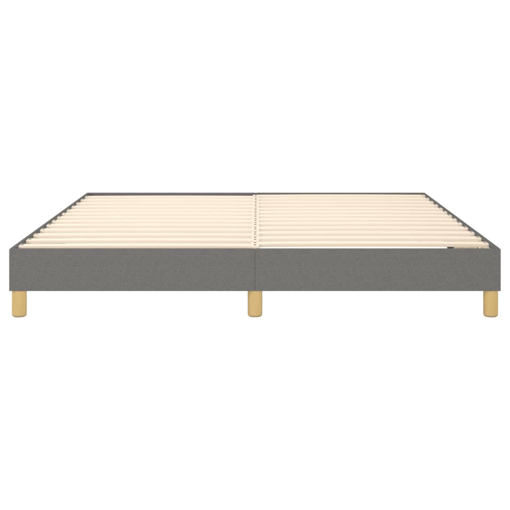 Boxspring sengeramme 180x200 cm stof mørkegrå