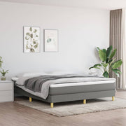 Boxspring sengeramme 180x200 cm stof mørkegrå