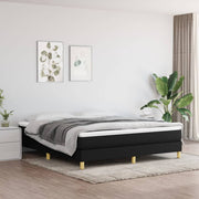 Boxspring sengeramme 180x200 cm stof sort
