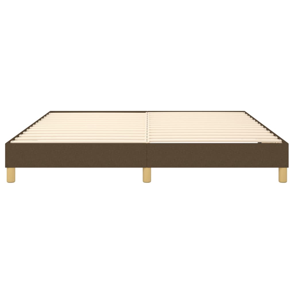 Boxspring sengeramme 180x200 cm stof mørkebrun