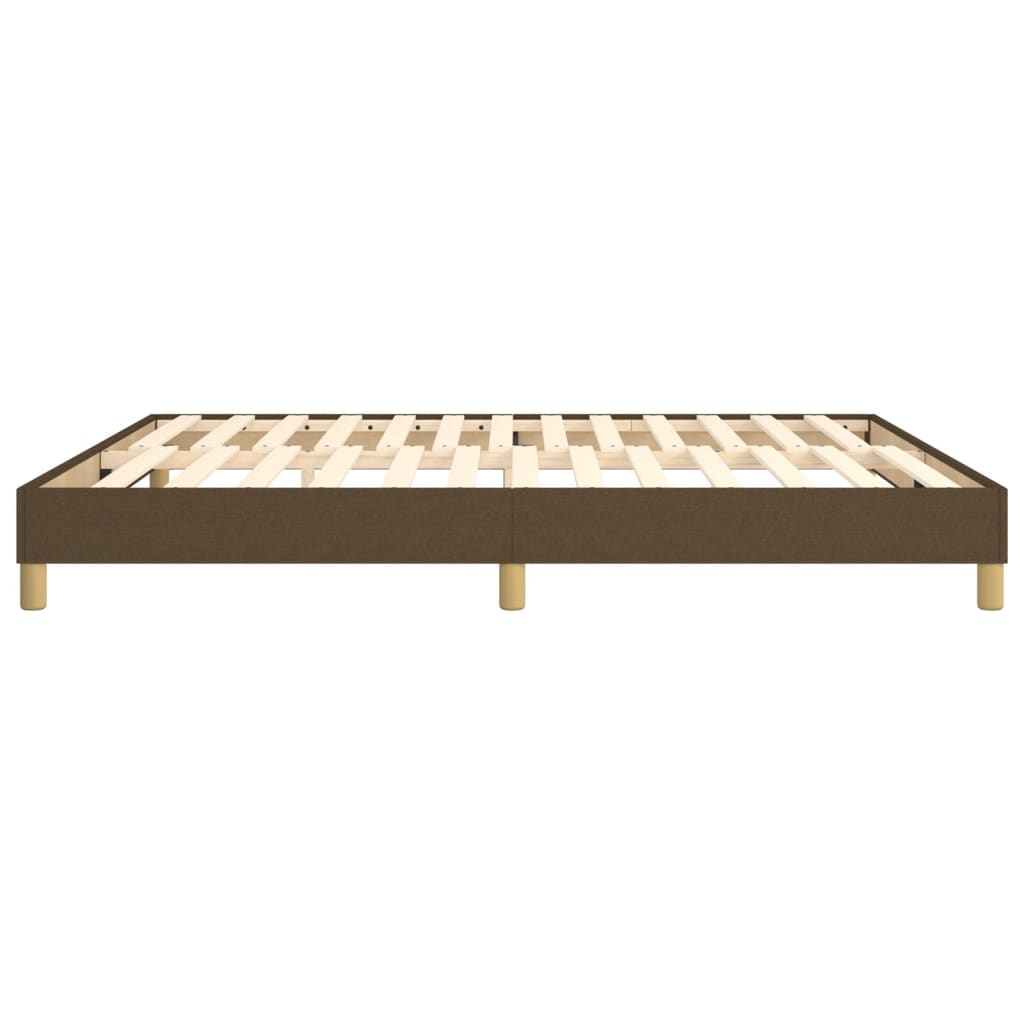 Boxspring sengeramme 180x200 cm stof mørkebrun