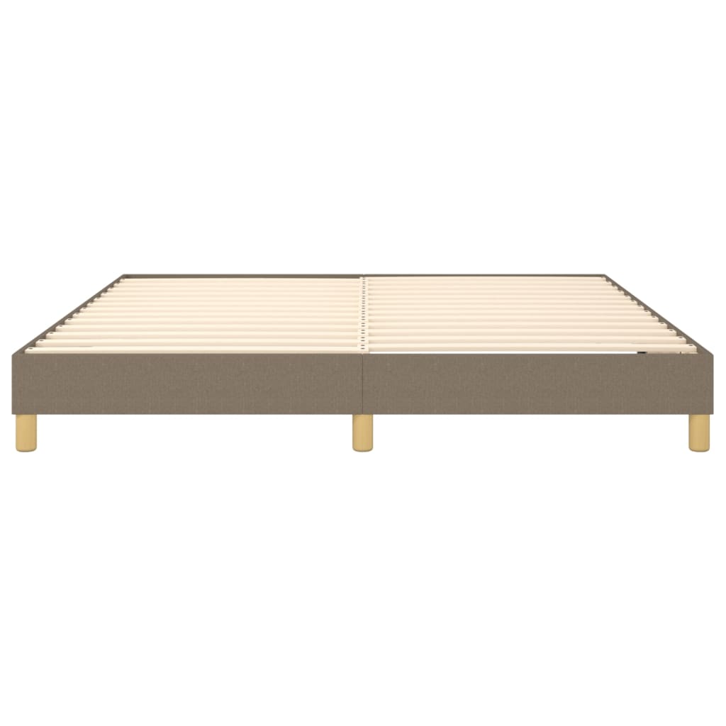 Boxspring sengeramme 180x200 cm stof gråbrun