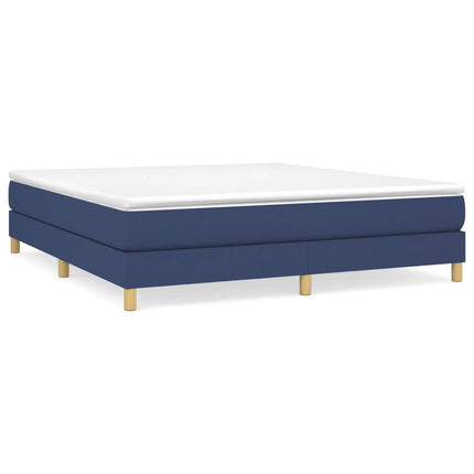 Boxspring sengeramme 180x200 cm stof blå