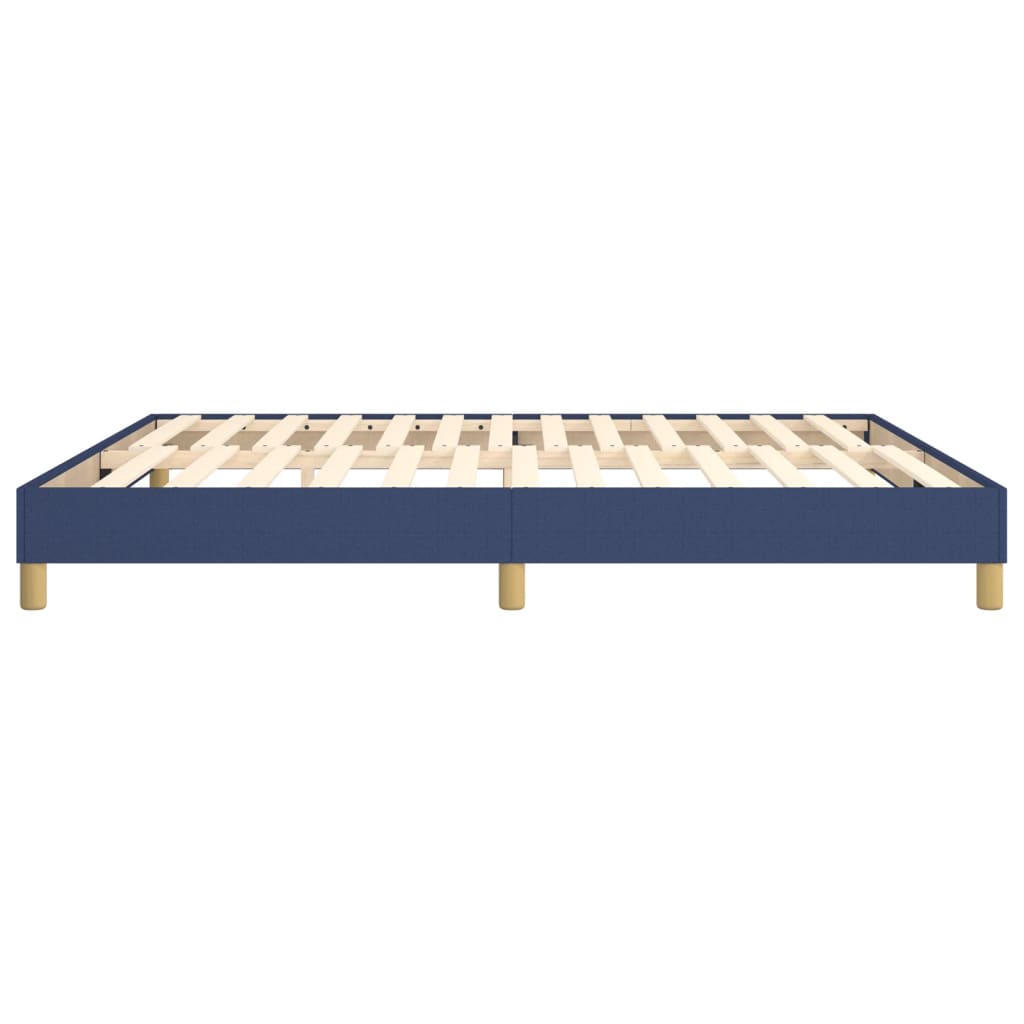 Boxspring sengeramme 180x200 cm stof blå