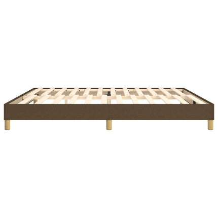 Boxspring sengeramme 200x200 cm stof mørkebrun