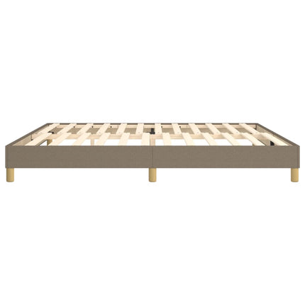 Boxspring sengeramme 200x200 cm stof gråbrun
