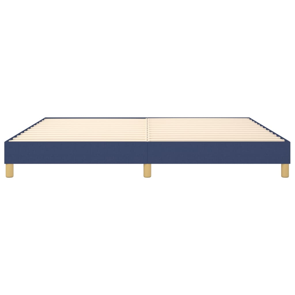 Boxspring sengeramme 200x200 cm stof blå